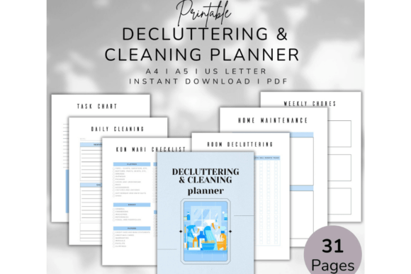 Download Decluttering &amp; Cleaning Planner - Decluttering Collection
