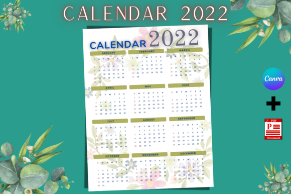 Download Printable Calendar Canva Templates - Calendar Collection