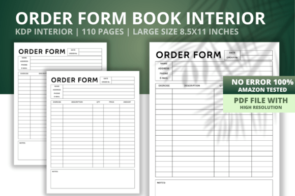Download Order Forms Log Book Interior - Log book interior Collection