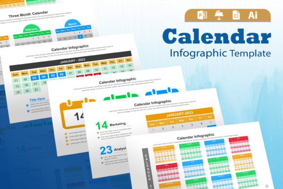 Download Calendar Infographic Design Keynote - Calendar Collection
