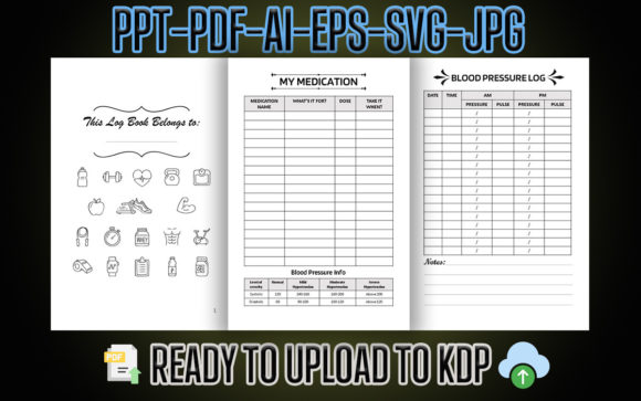Download Blood Pressure Log Book Interior - Log book interior Collection