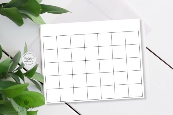 Download Printable Blank Calendar Page DIY Ready - Calendar Collection